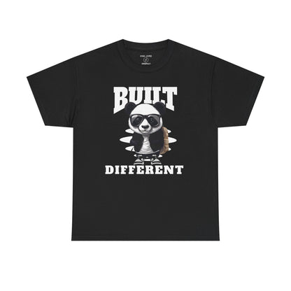 Dunk Panda Built Different Black  Tee - by Over-Hyped
