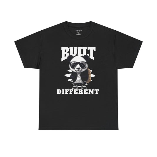 Dunk Panda Built Different Black  Tee - by Over-Hyped