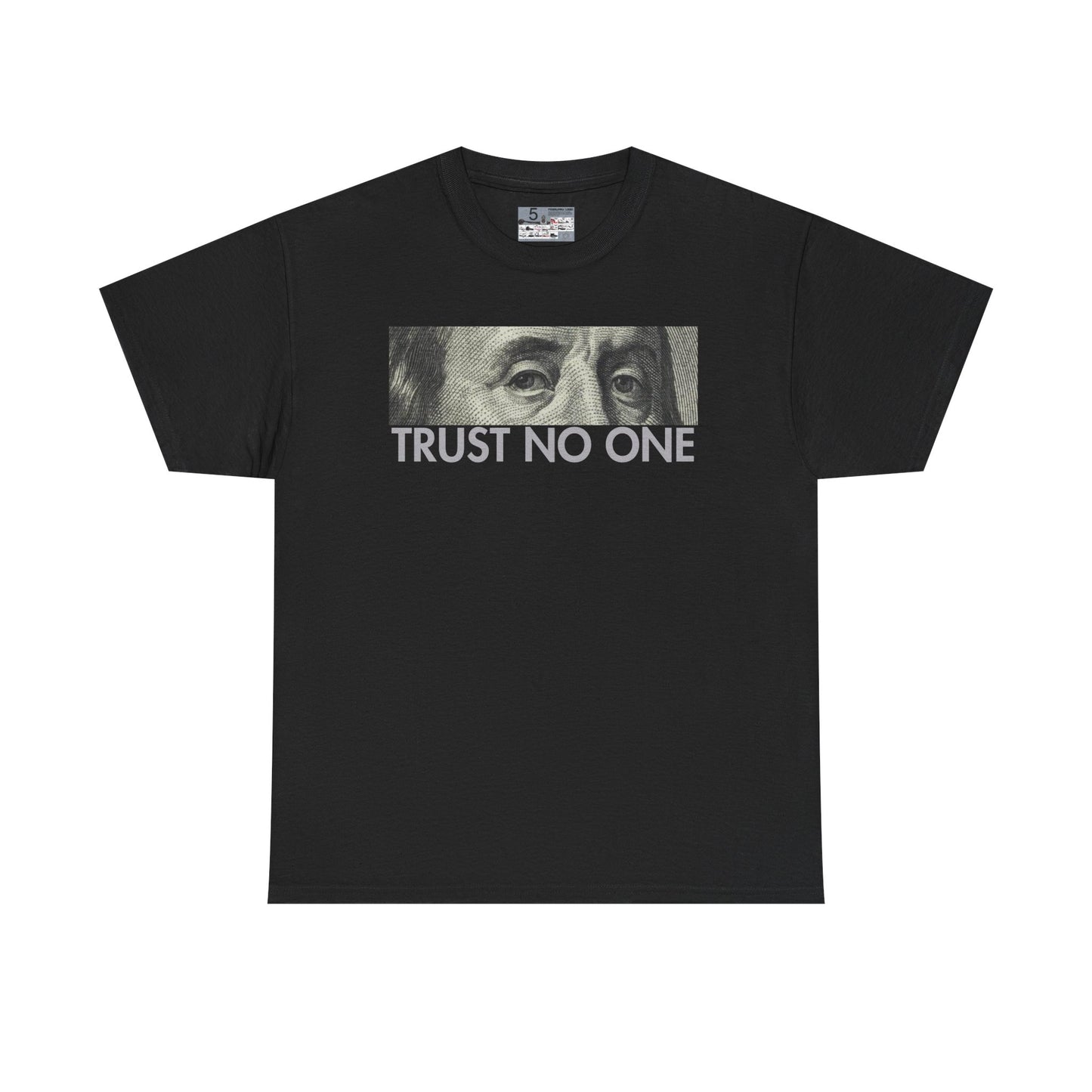Retro 5 Black Metallic Trust No One Shirt