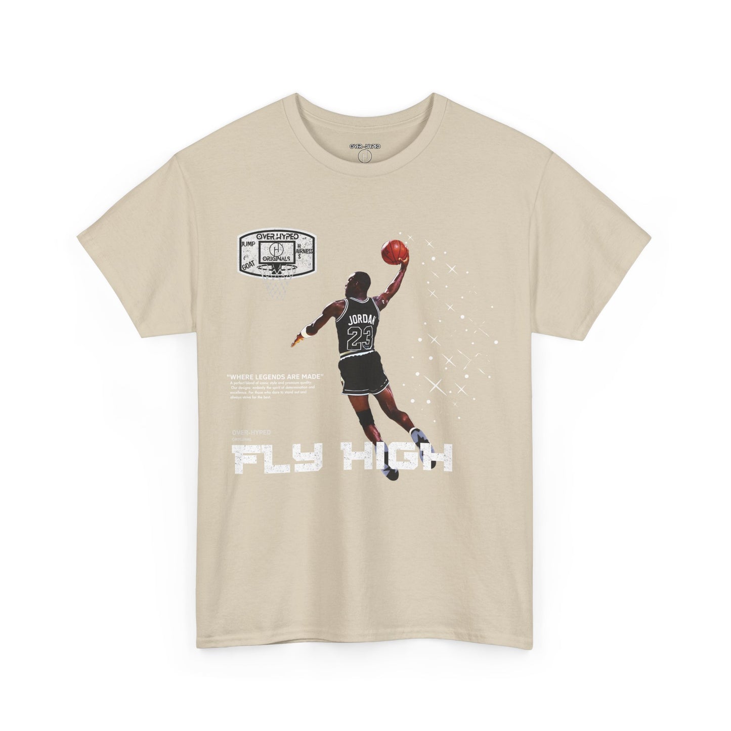 Retro 6 White Black Fly Hi Shirt