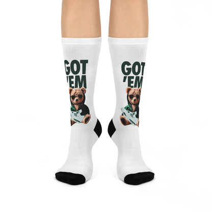 Retro 4 Oxidized Green Got Em Socks