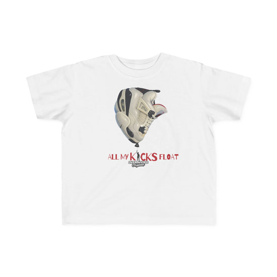 Toddler Shirt To Match Retro 4 Flight Club Sail and Black- AL MY KICKS FLOAT