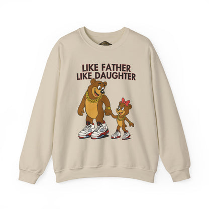 Retro 5 Fire Red "BLACK TONGUE" SweatShirt- LIKE FATHER LIKE DAUGHTER