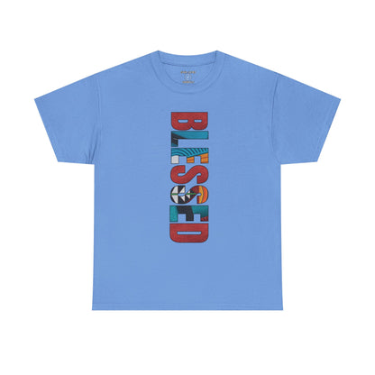 Dunk SB Turquoise Blue and Firewood Orange Blessed Shirt