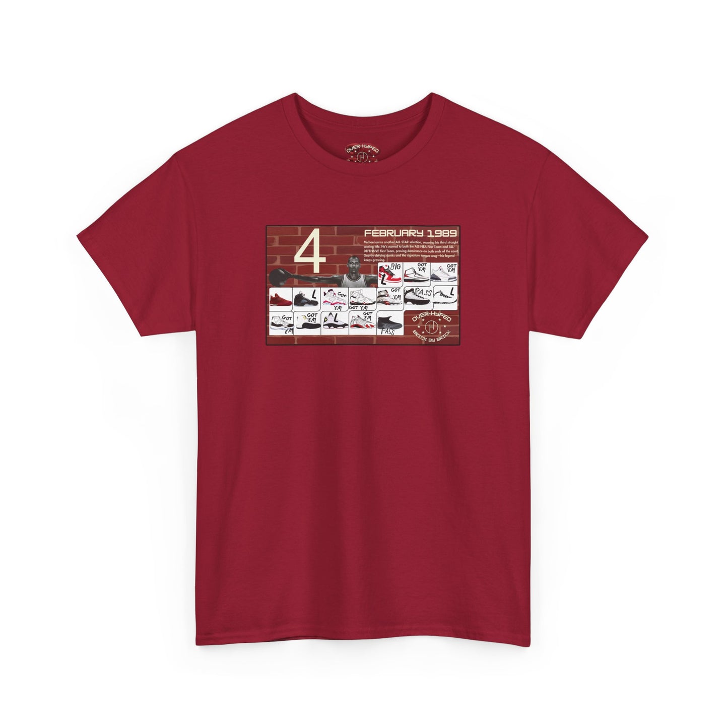 Retro 4 Brick By Brick My Retro Card Tee - by Over-Hyped
