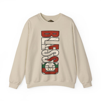 Retro 3 EL VUELO Summit White and Pine Green SweatShirt - BLESSED