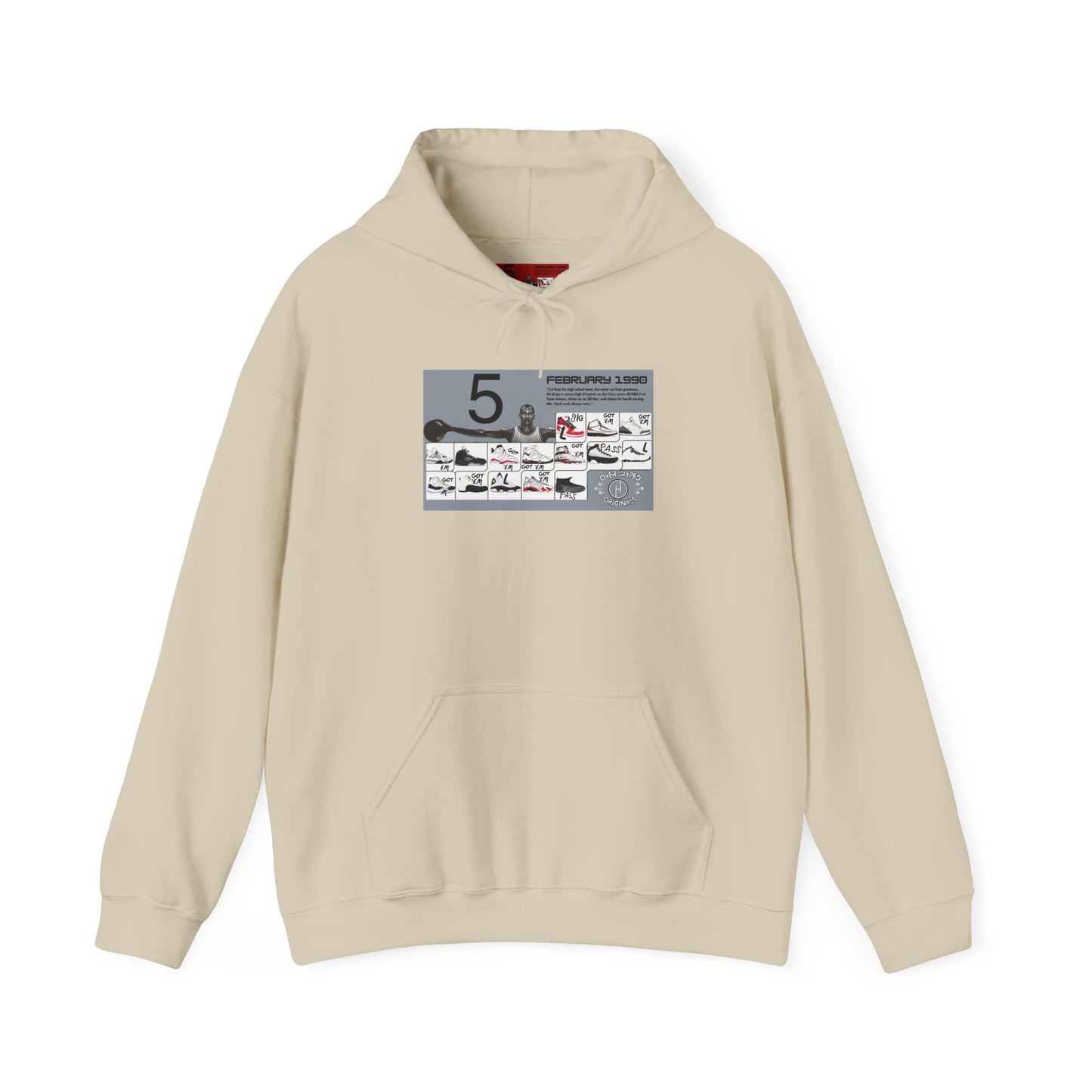 Retro 5 Black Metallic My Retro Card (Grey) Hoodie