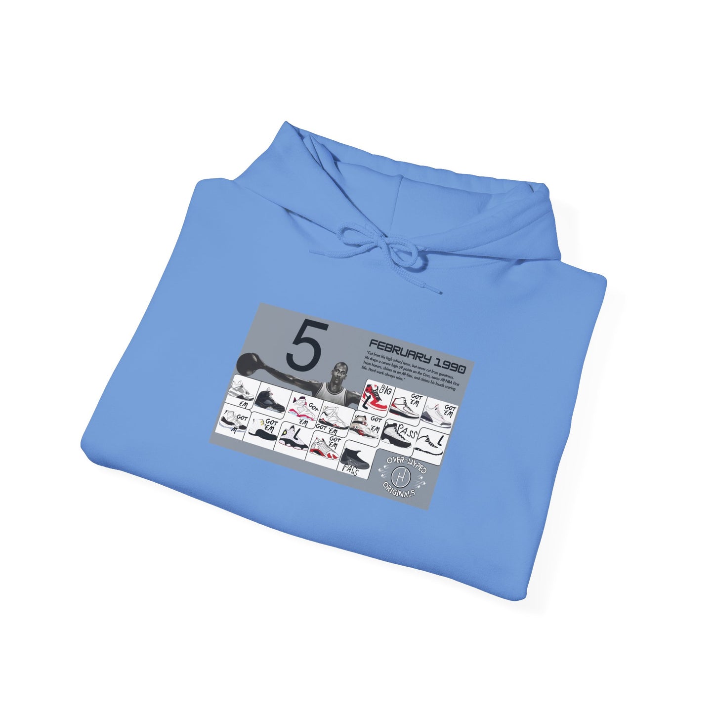 Retro 5 Black Metallic My Retro Card (Grey) Hoodie
