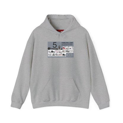 Retro 5 Black Metallic My Retro Card (Grey) Hoodie