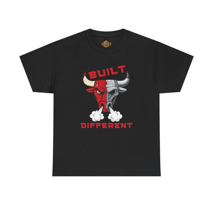 Retro 5 Fire Red "BLACK TONGUE" Shirt--BUILT DIFFERENT