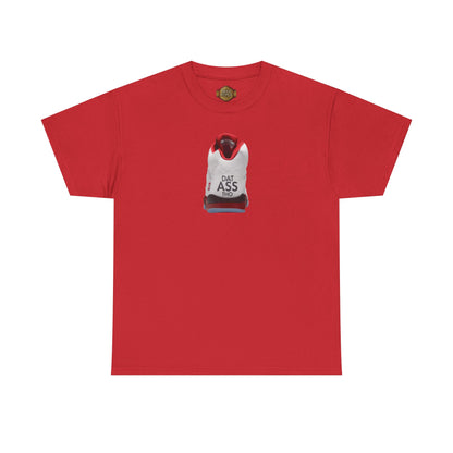 Retro 5 Fire Red "BLACK TONGUE" Shirt- DATASSSSTHO  AJ FIRE RED