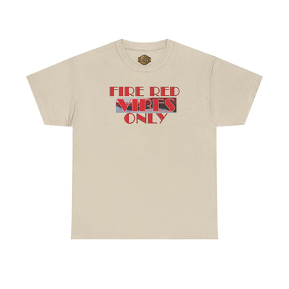 Retro 5 Fire Red "BLACK TONGUE" Shirt- FIRE RED VIBES ONLY  AJ FIRE RED
