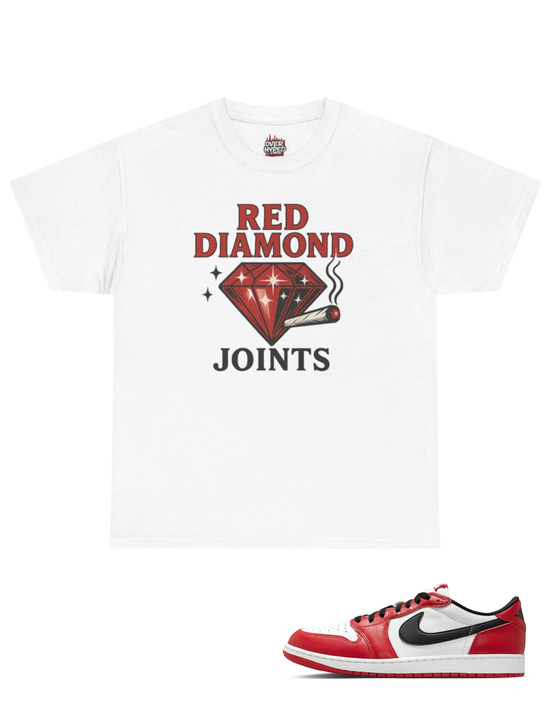 Over Hyped Originals - Retro 1 Low Og Chicago shirt-Red DiamondJoints