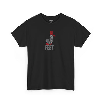 Retro 3 Black Cement/ White Cement J's On My Feet Shirt
