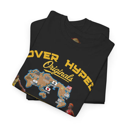 Retro 5 "TOKYO" Varsity Maize and Wolf Grey Shirt-CHARACTER SELECT