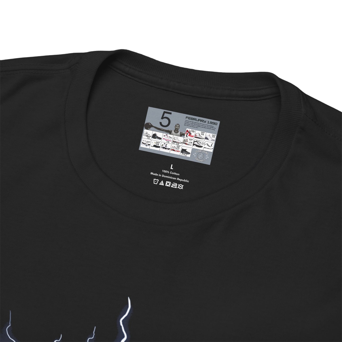Retro 5 Black Metallic  Bored Shirt