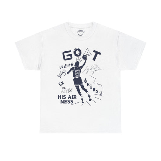 Retro 6 Olympic G.O.A.T NAVY BLUE  Tee - by Over-Hyped