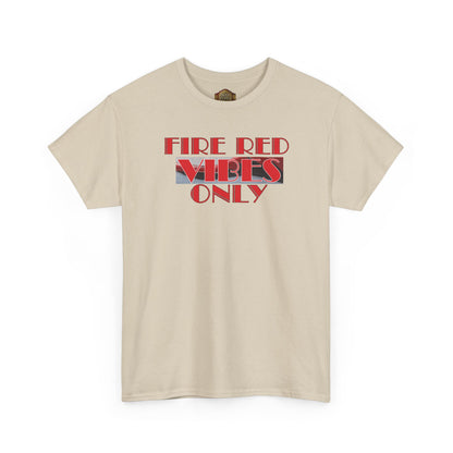 Retro 5 Fire Red "BLACK TONGUE" Shirt- FIRE RED VIBES ONLY  AJ FIRE RED