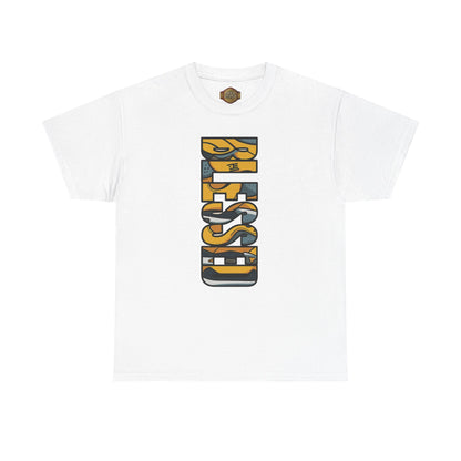 Retro 5 "TOKYO" Varsity Maize and Wolf Grey Shirt- BLESSED