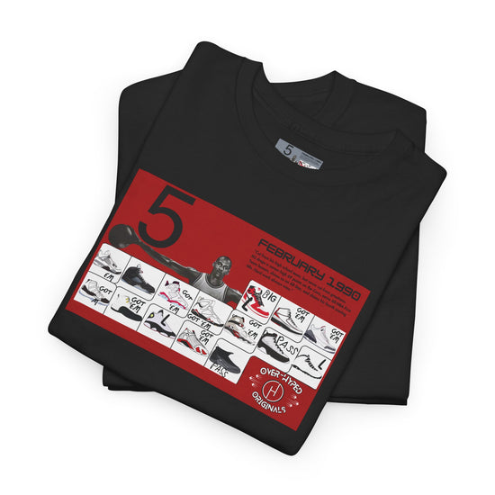 Retro 5 Black Metallic My Retro Card (Red) Shirt