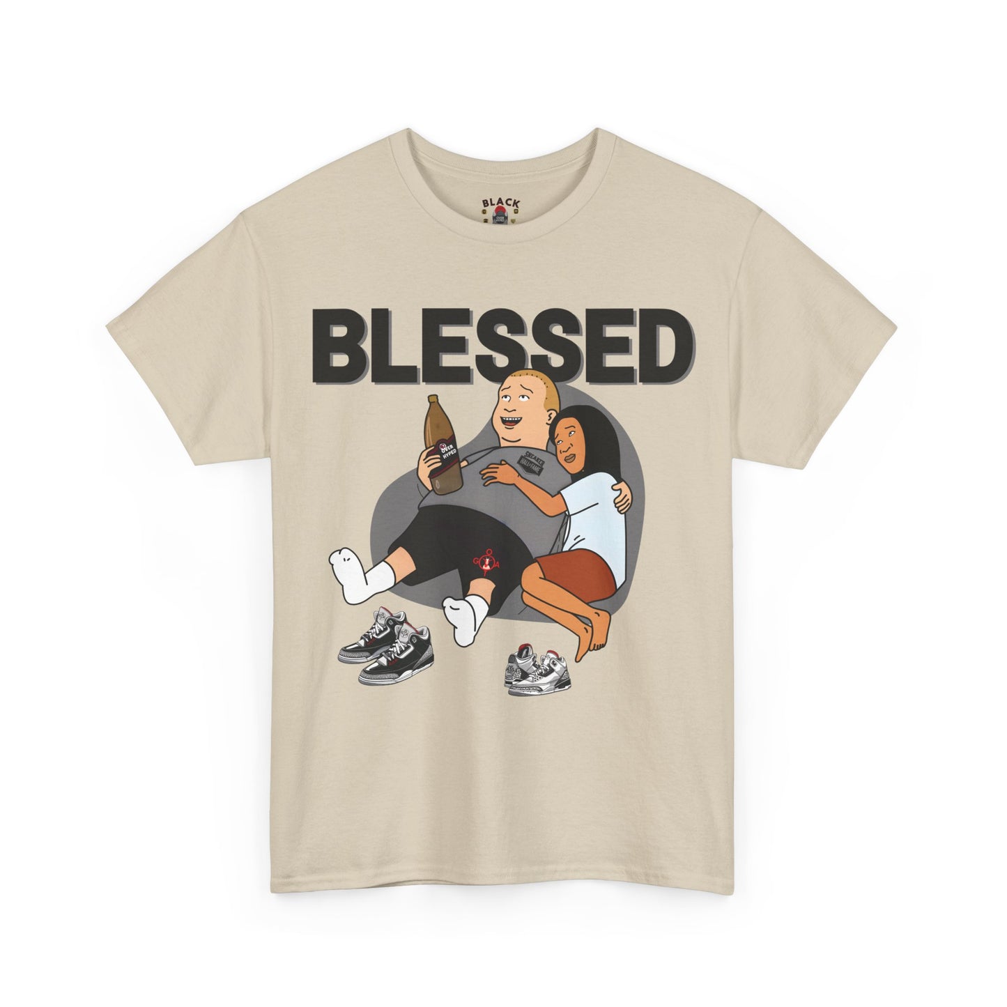 Retro 3 Black Cement/ White Cement  Blessed Shirt