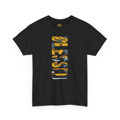 Retro 5 "TOKYO" Varsity Maize and Wolf Grey Shirt- BLESSED
