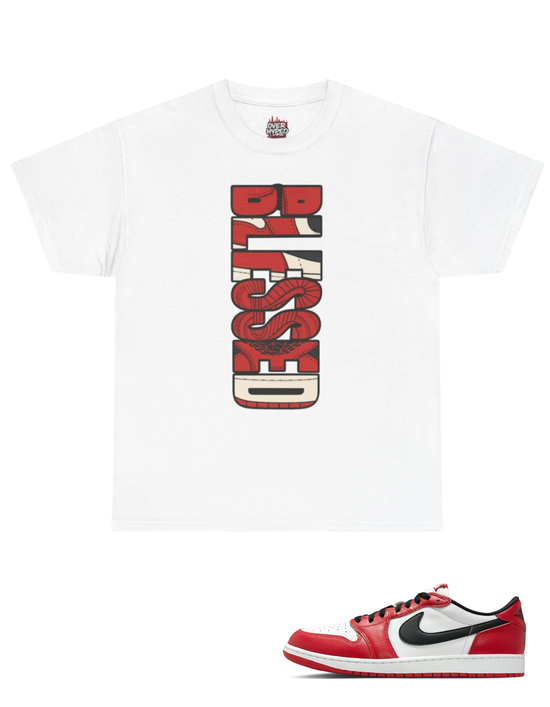 Over Hyped Originals - Retro 1 Low Og Chicago shirt- BLESSED
