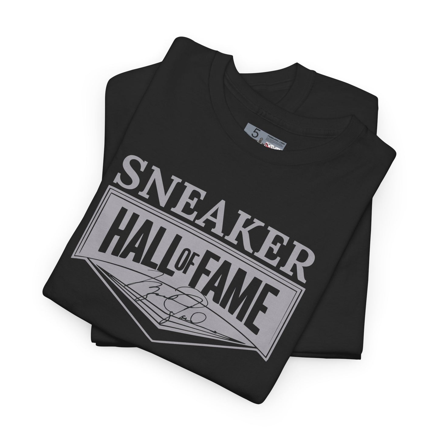 Retro 5 Black Metallic Sneaker Hall Of Fame Shirt