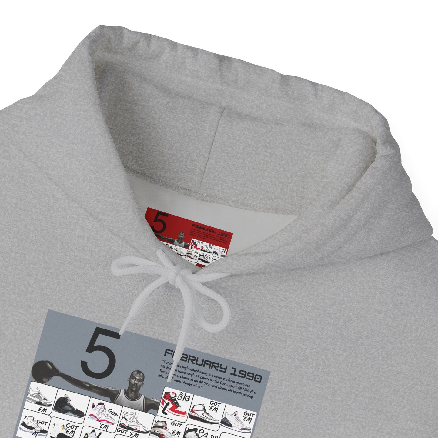 Retro 5 Black Metallic My Retro Card (Grey) Hoodie