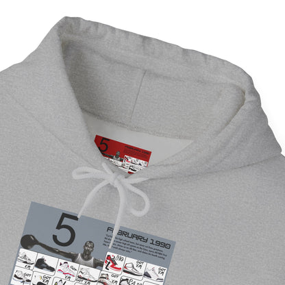 Retro 5 Black Metallic My Retro Card (Grey) Hoodie