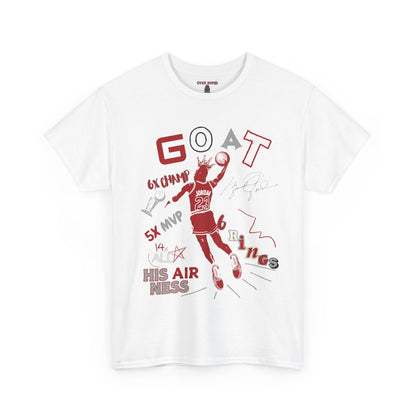 Retro 3 Black Cement/ White Cement  G.O.A.T. Shirt