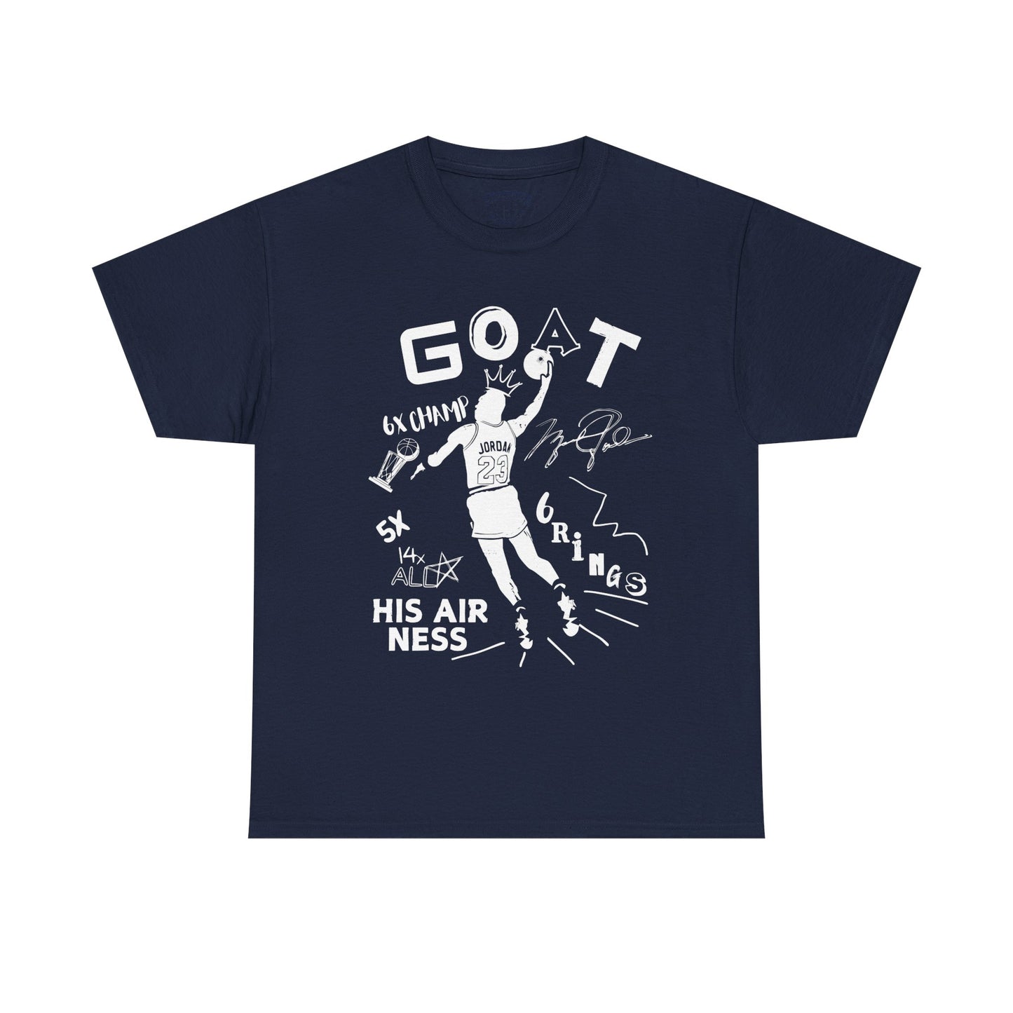 Retro 6 Olympic  G.O.A.T WHITE Tee - by Over-Hyped