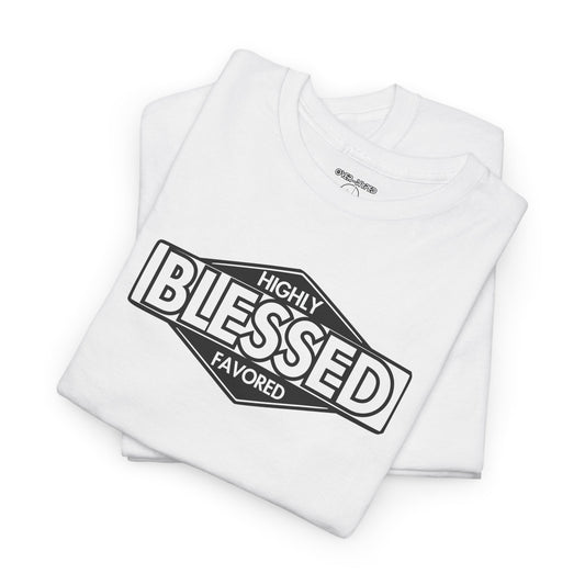 Protro 9 Halo / Retro 4 White Thunder - Blessed Highly Favored Shirt