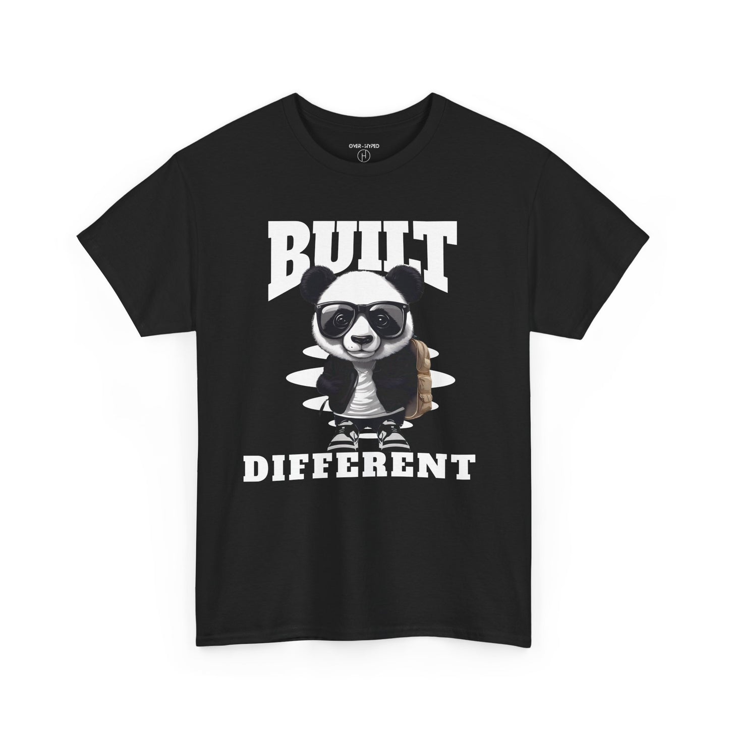 Dunk Panda Built Different Black  Tee - by Over-Hyped