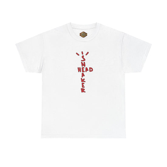 Retro 5 Fire Red "BLACK TONGUE" Shirt- SNKR HEAD CROSS