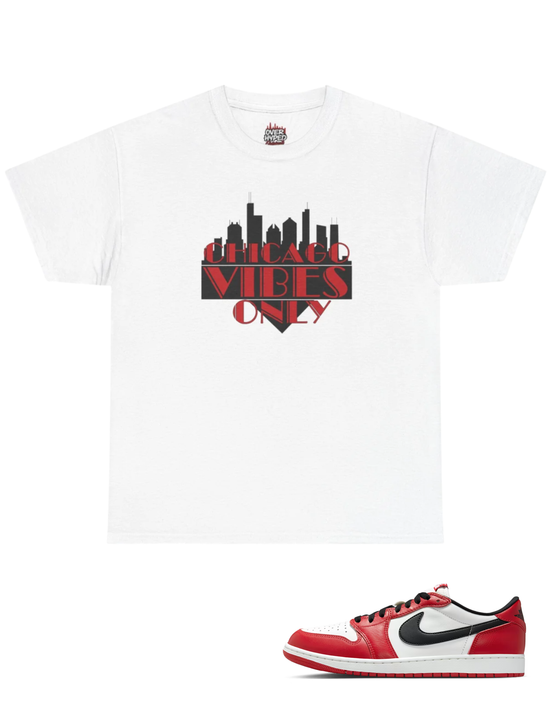 Over Hyped Originals - Retro 1 Low Og Chicago shirt- Chicago Vibes Only