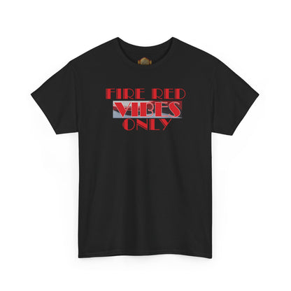 Retro 5 Fire Red "BLACK TONGUE" Shirt- FIRE RED VIBES ONLY  AJ FIRE RED