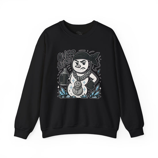Sweater To Match Air Jordan Retro 4 Black Cat Sweatshirt -ICED OUT SNOWMAN