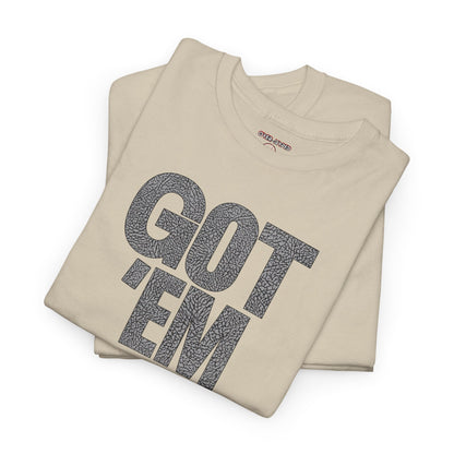 Retro 3 Black Cement/ White Cement Got Emm Shirt