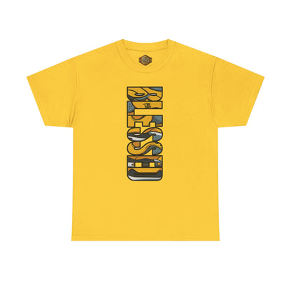 Retro 5 "TOKYO" Varsity Maize and Wolf Grey Shirt- BLESSED