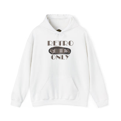 Retro 4 Cave Stone and Black Hoodie- Retro Vibes Only