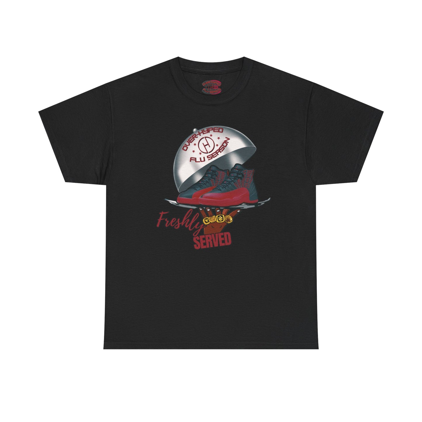 Retro 12 Flu Game Freshly Served Tee - by Over-Hyped