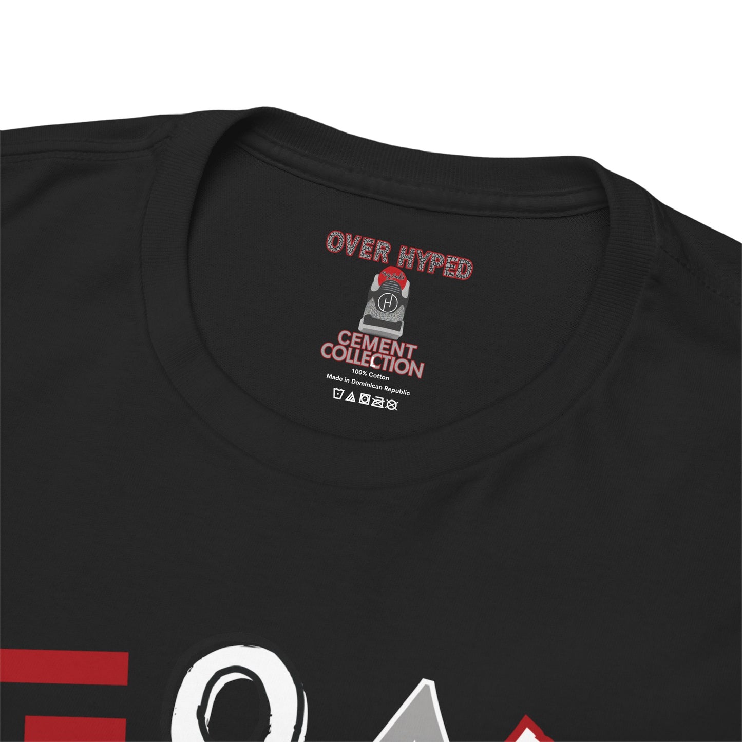 Retro 3 Black Cement/ White Cement  G.O.A.T. Shirt