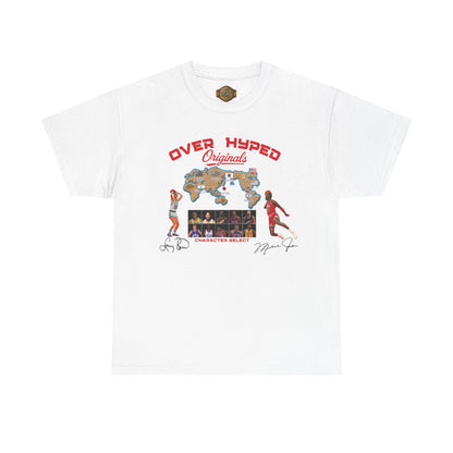 Retro 5 Fire Red "BLACK TONGUE" Shirt-  VERSUS