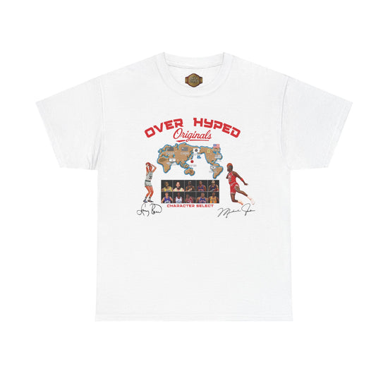 Retro 5 Fire Red "BLACK TONGUE" Shirt-  VERSUS