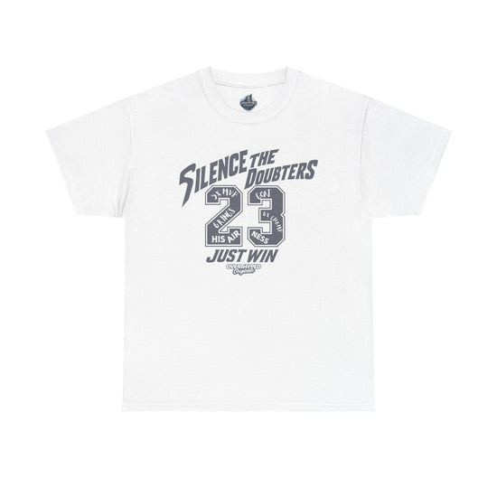 Shirt To Match  Retro 5 Wolf Grey Sneaker Tees -JUST WIN 23