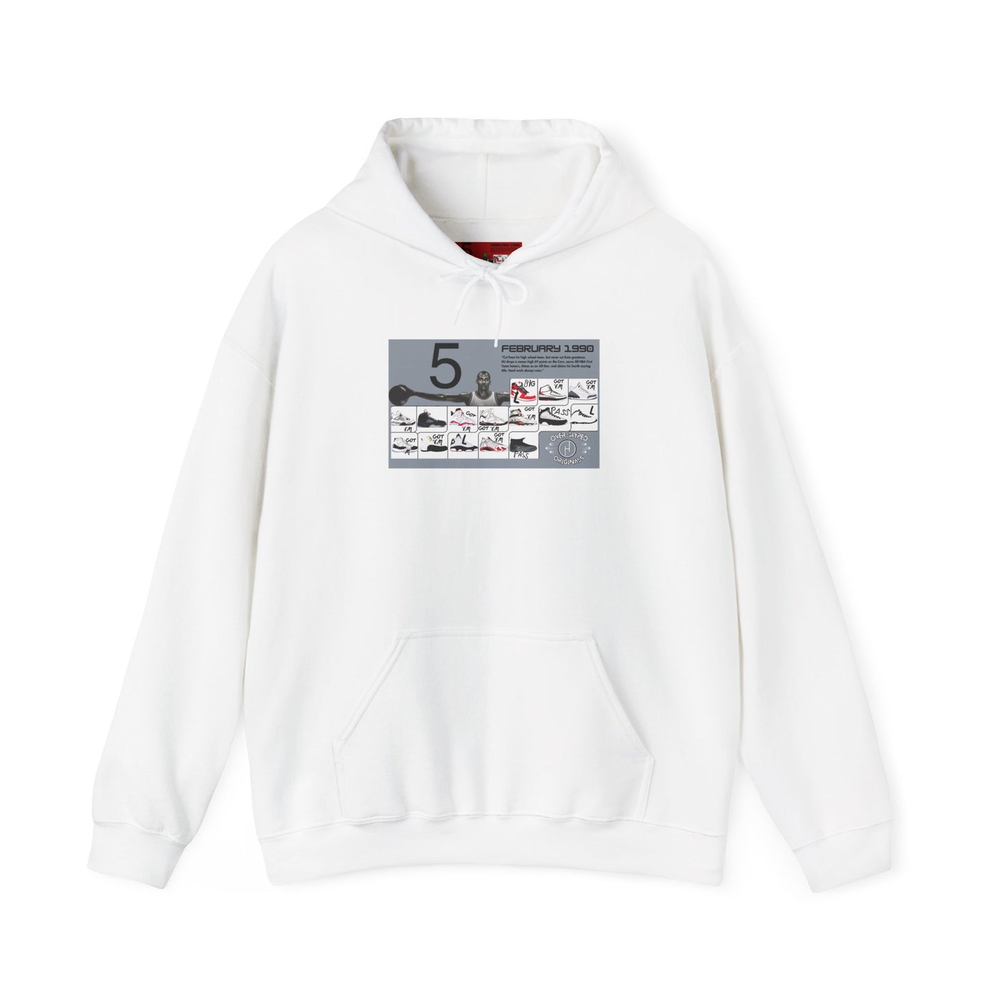 Retro 5 Black Metallic My Retro Card (Grey) Hoodie