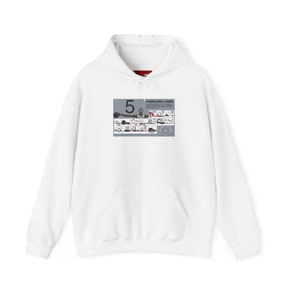 Retro 5 Black Metallic My Retro Card (Grey) Hoodie