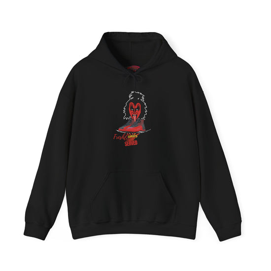 Retro 12 Flu Game Freshly Served  Hoodie - by Over-Hyped