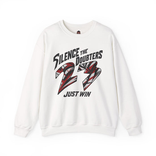 Sweater To Match Retro 8 Bugs White and True- 23 SILENCE THE DOUBTERS SWEATSHIRT